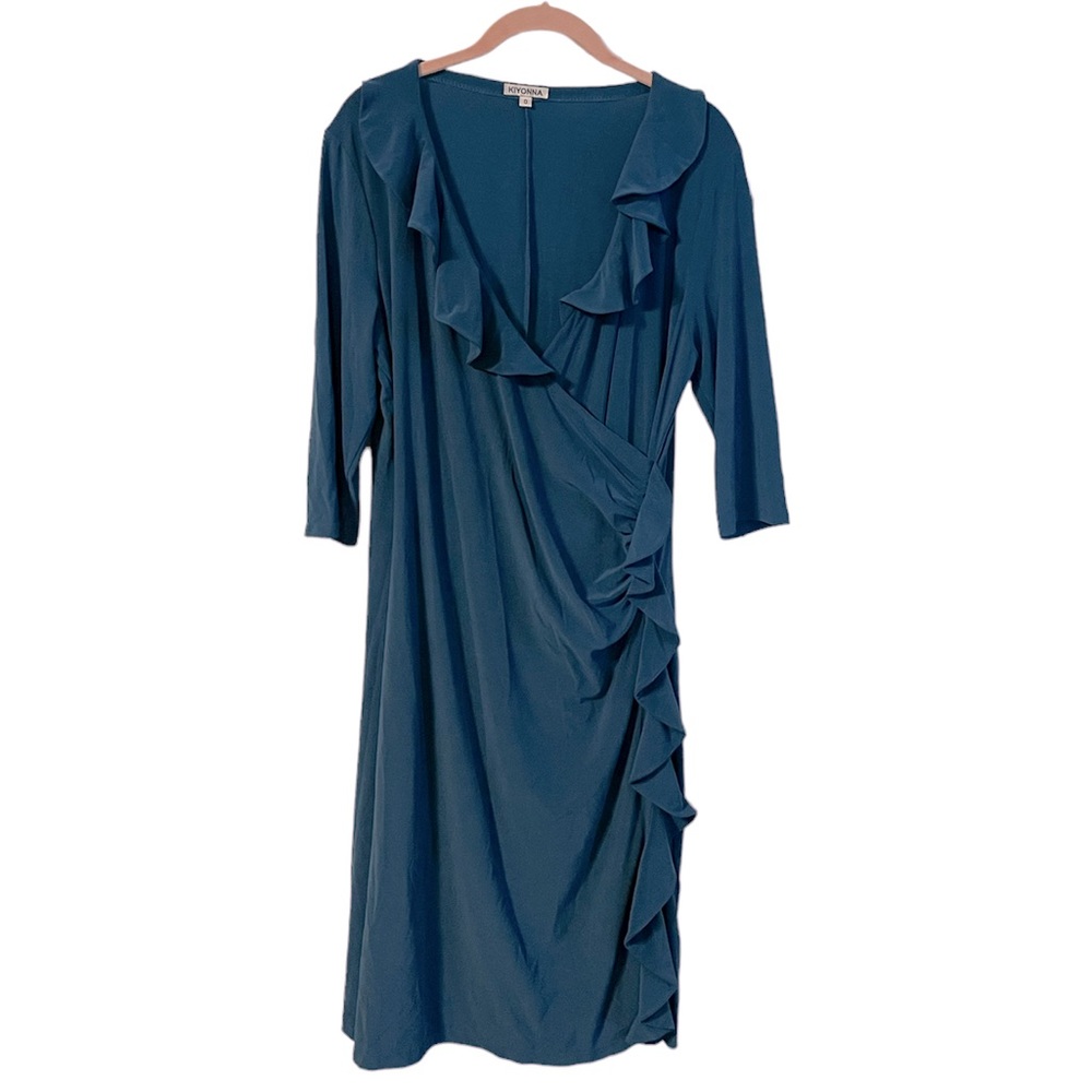 Kiyonna Flirty Faux Wrap Dress
